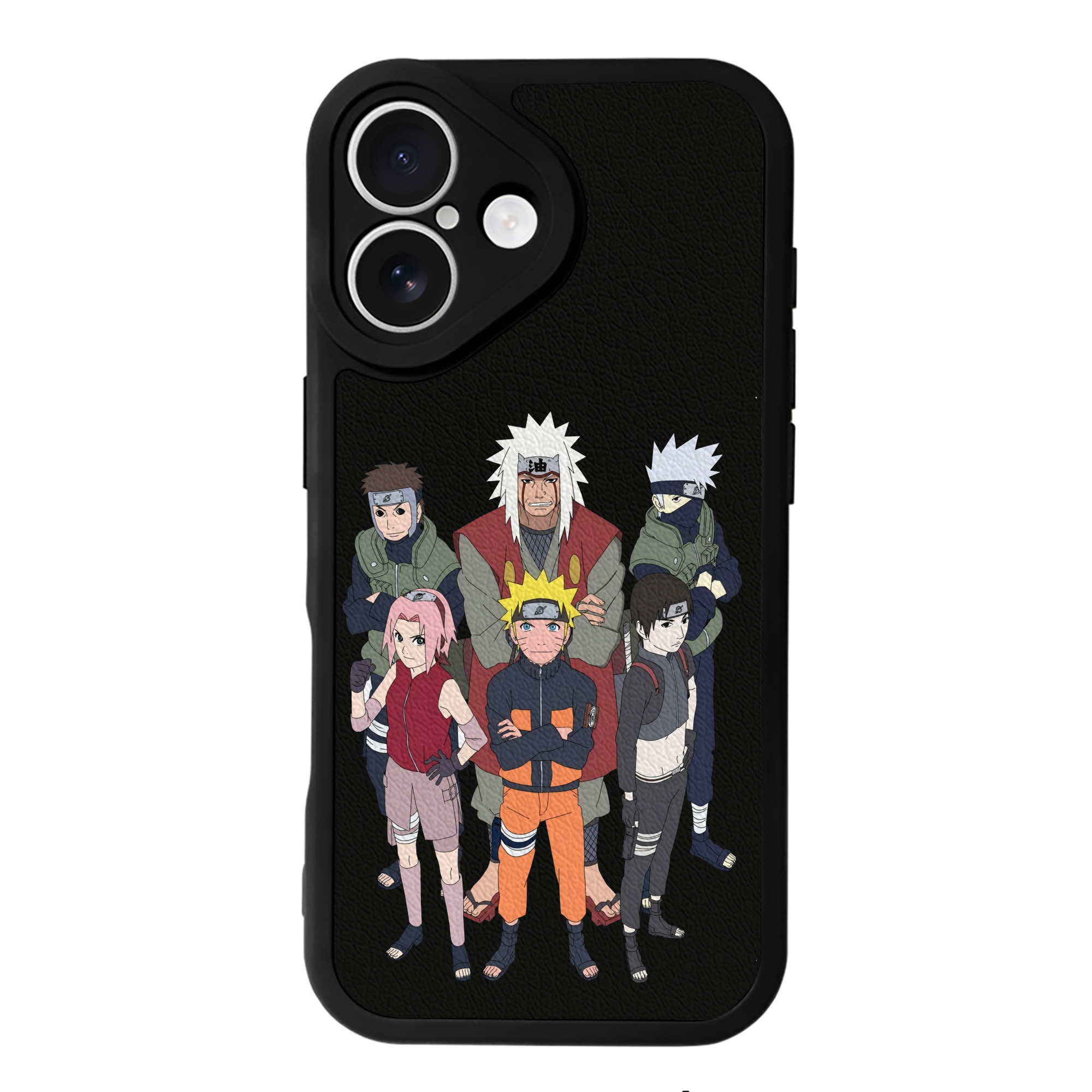 （画像用） NARUTO -ナルト- うずまき ナルト Uzumaki Naruto 【iPhone 16シリーズ対応】シリコンスマホケース（レザー調） 材質：シリコン